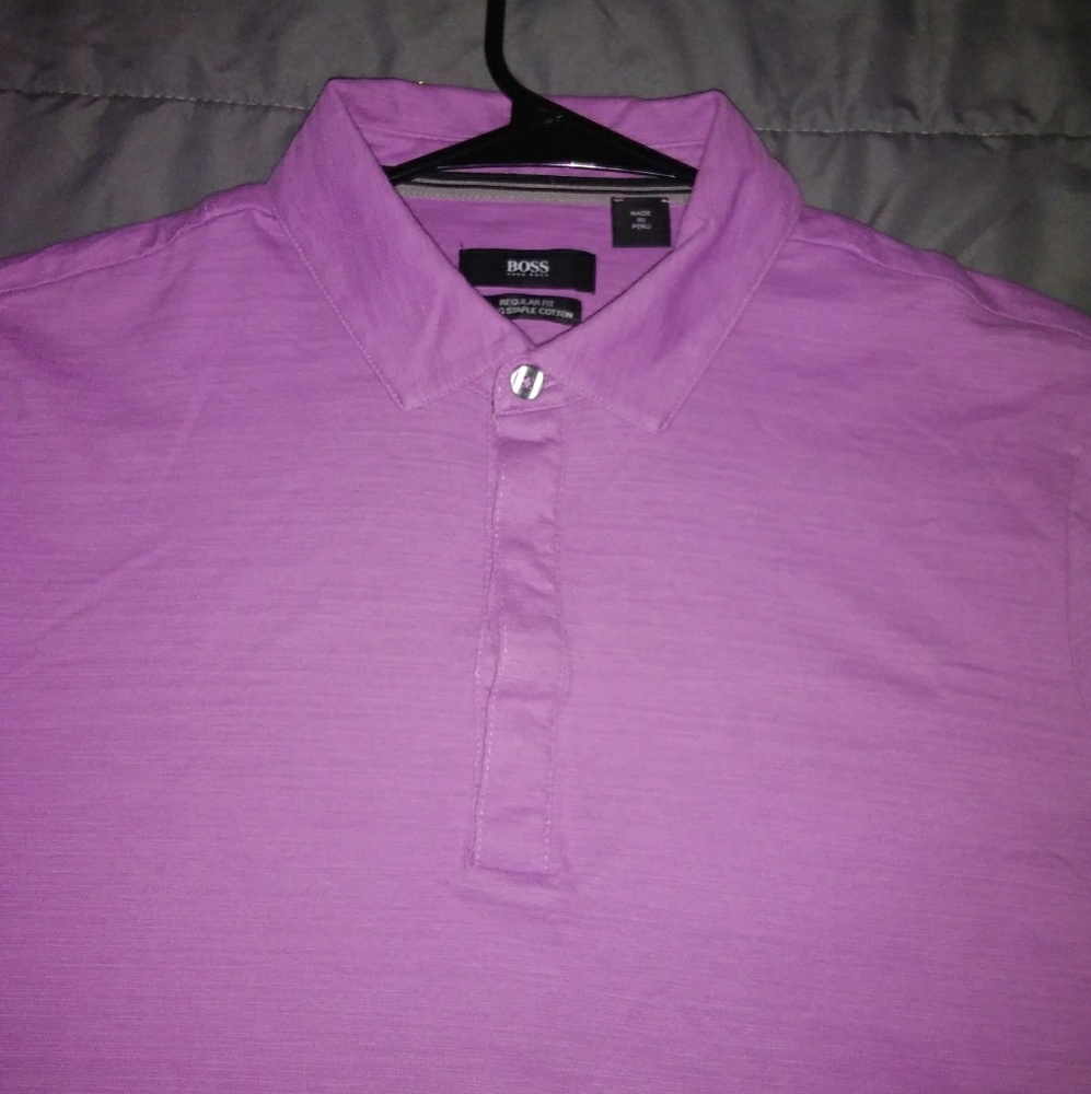 *ON SALE* Hugo Boss Lavender Pima Cotton Polo